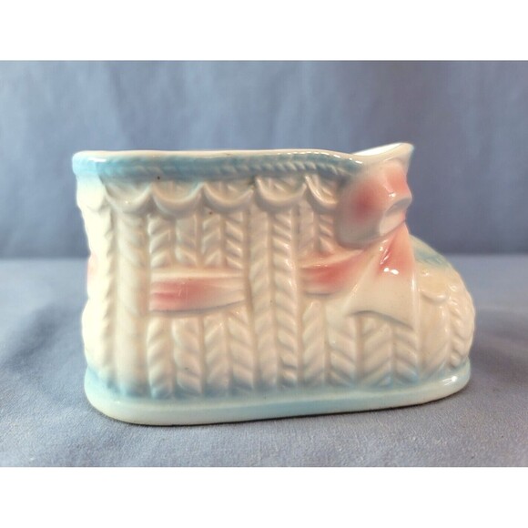 Japan Baby Shoe Nursery Newborn Bootie Vintage 1960s Nursery Decor - Picture 2 of 7